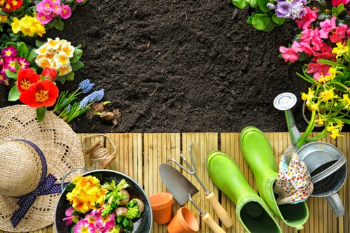 Finished garden decking area with low-maintenance materials in Upper Walthamstow